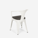 stühle stuhl aus metall holz im industriellen Lix stil für bar küchen steel wood arm 