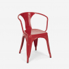 Lix stühle stuhl industriesstil mit stahlarmlehnen für küche und bar steel arm Kosten