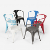 Lix stühle stuhl industriesstil mit stahlarmlehnen für küche und bar steel arm 