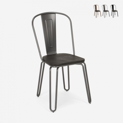 stühle stuhl aus stahl im Lix-stil für bar und küche ferrum one Aktion