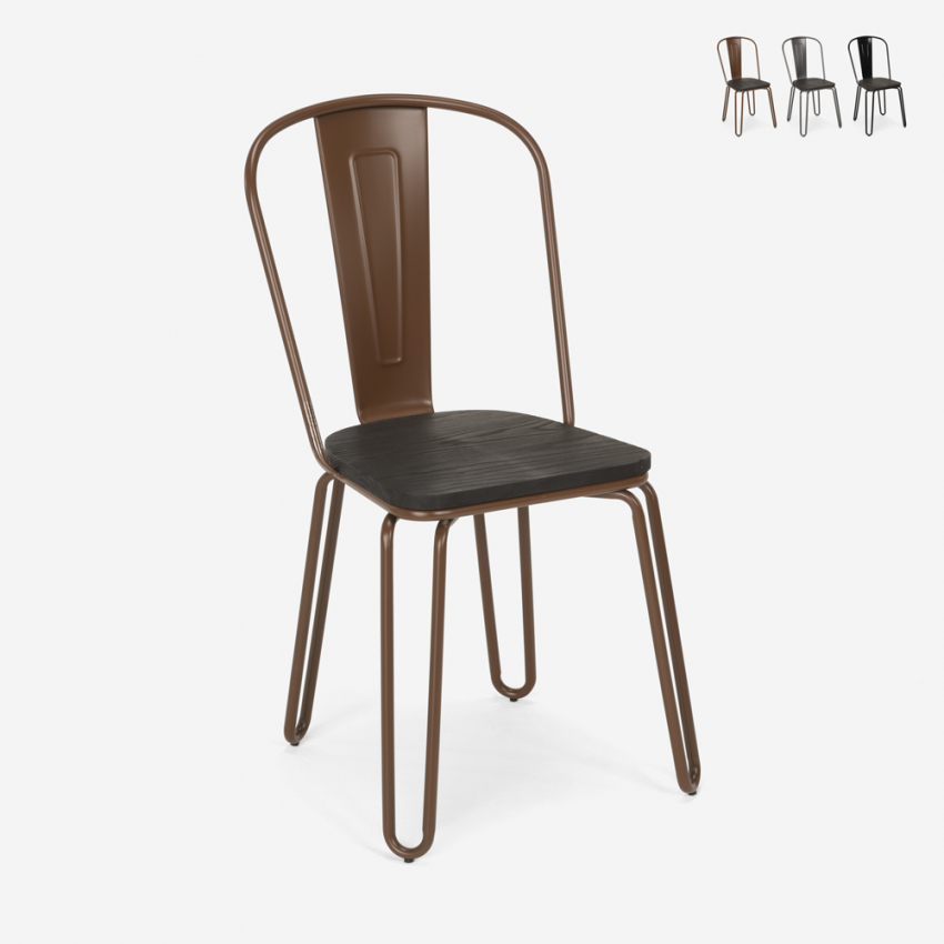 stühle stuhl aus stahl im Lix-stil für bar und küche ferrum one Angebot