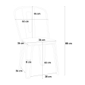 Stühle Industrielles Design Stahl im Tolix-Stil Bar Küche Ferrum One
