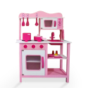 Holzspielzeugküche für Mädchen mit Zubehör und Pfannen und Geräuschen Miss Chef Angebot