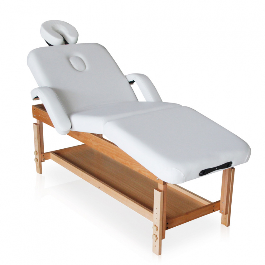 Massagetisch Holz Verstellbar Armlehnen 225 Cm Massage-Pro