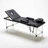 Tragbare, Klappbare Höhenverstellbare 3-Zonen Thai Massageliege 210 cm aus Aluminium 