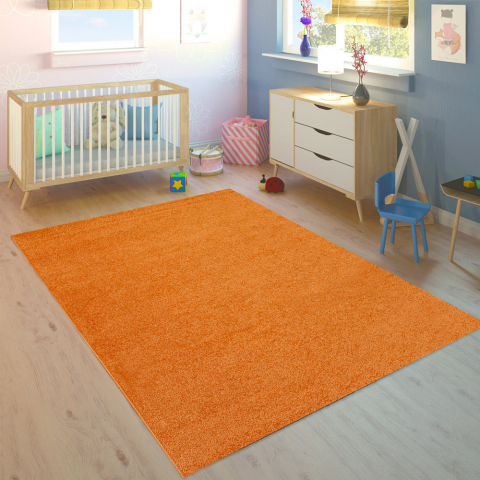 Moderne rechteckige orange Teppich Teppich Wohnzimmer Küche Casacolora CCARA