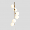 Design Stehleuchte mit LED-Lampenschirmen mit Marmorsockel Alibreo Sales