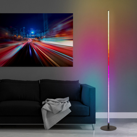 LED Stehleuchte modernes minimales Design Fernbedienung RGB Dubhe