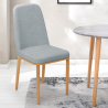 Design Stühle für Küchen Bars Restaurants Stoff und Metall mit Holzeffekt Davos Light Auswahl