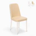 Design Stühle aus Kunstleder und Metall für Küchen Bars Restaurants Baden Light Verkauf