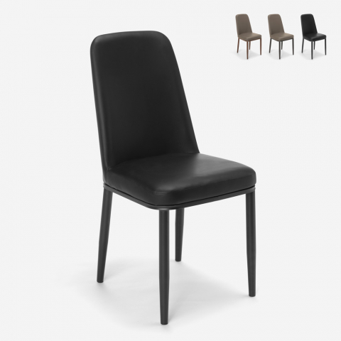 Design Stühle aus Kunstleder und Metall für Küchen Bars Restaurants Baden Aktion