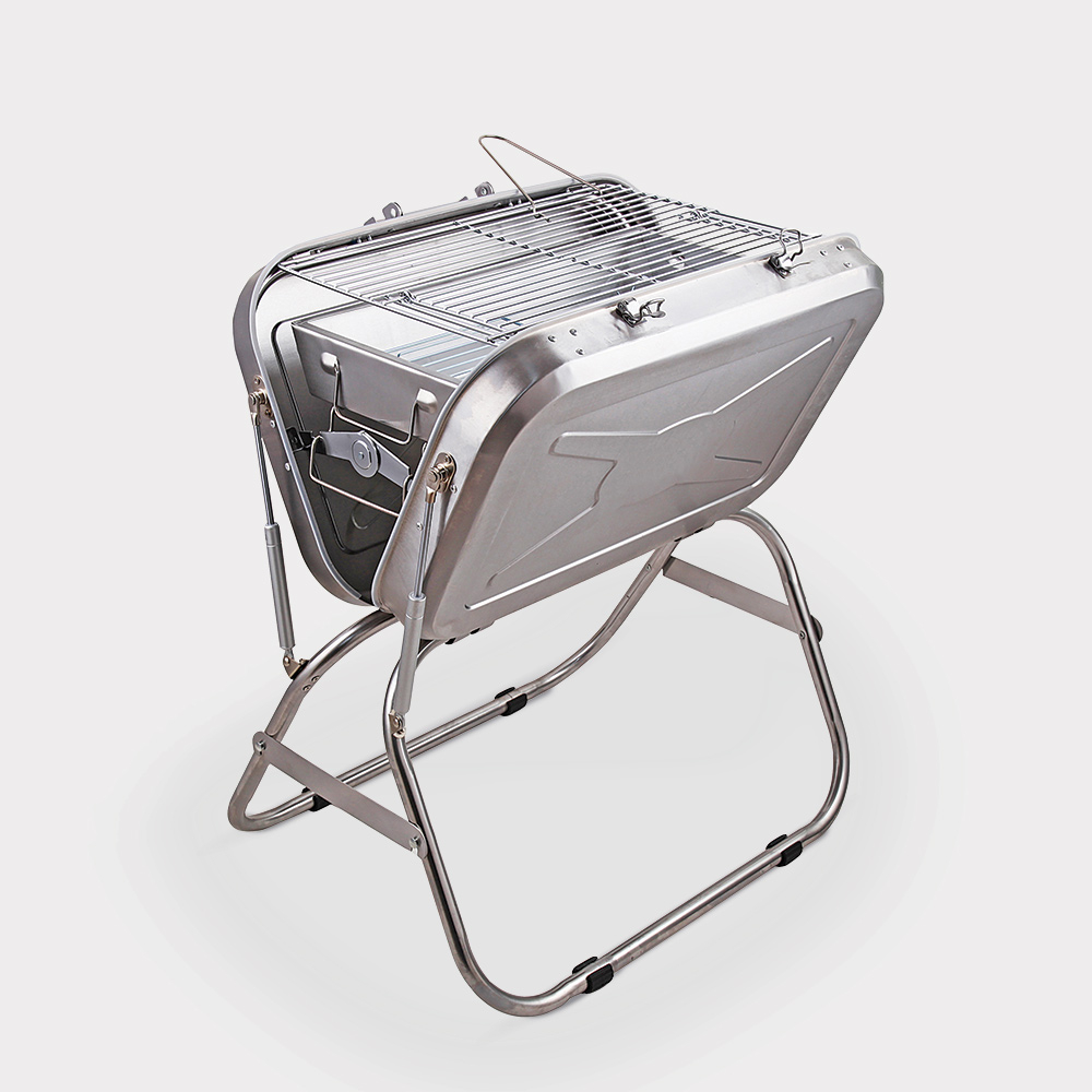 Tragbarer Klappkoffer Grill Holzkohlegrill Beech