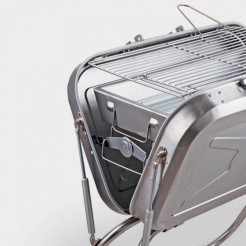  Beech: Tragbarer Holzkohlegrill-Koffer 