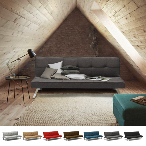 Sofa Schlafsofa 2-Sitzer Couch Mit Schlaffunktion Preiswert Modernes Design Gemma