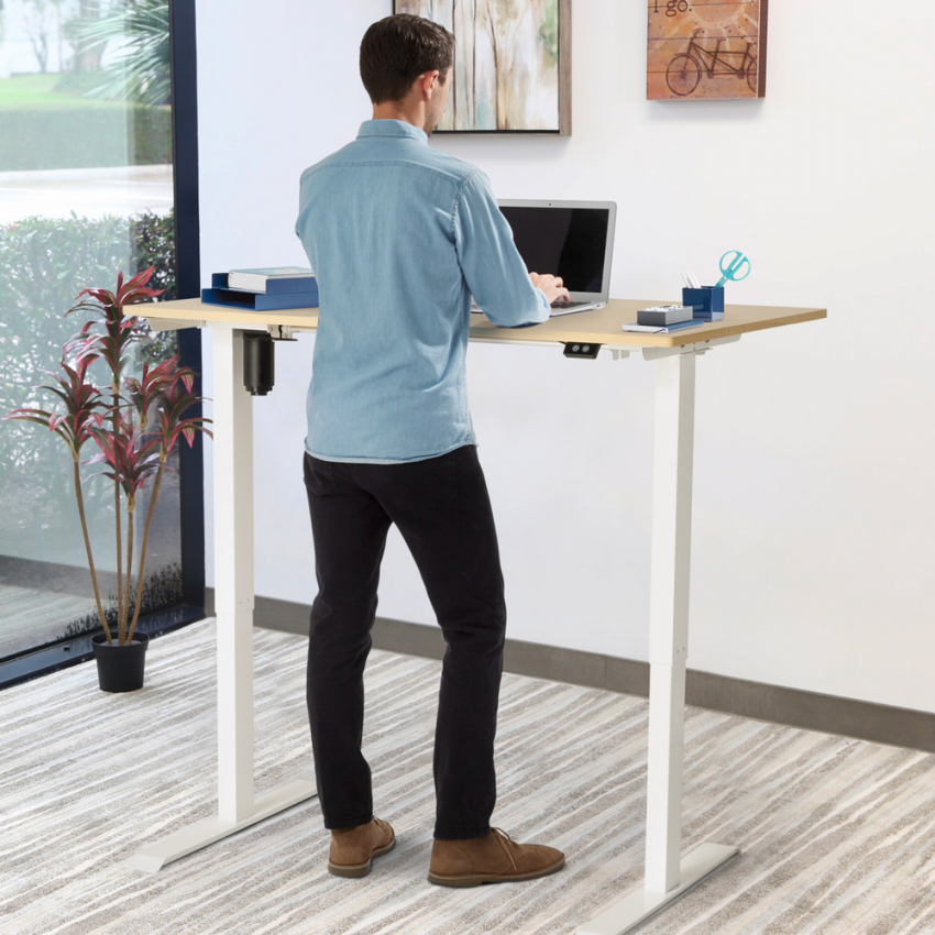 Elektrischer höhenverstellbarer Schreibtisch Design für Büro und Arbeitszimmer Standwalk 120x60
                    