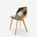 Patchwork Stuhl aus Holz und Stoff für Küche Bar Restaurant Robin Kauf