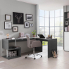 Eckschreibtisch Büro Modernes Design 180x160 cm Vilnis Dark Aktion