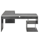 Eckschreibtisch Büro Modernes Design 180x160 cm Vilnis Dark Rabatte