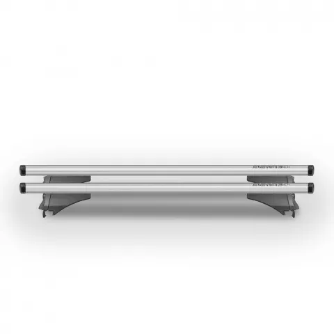 Universelle Dachträger für Autos, Flush/Raised Rails, Menabò Leopard Silber Aktion