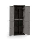 Hochschrank Besenschrank mit 2 Türen und 3 Ablagen für Haus und Garten H165cm Cindy Angebot