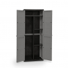 Hochschrank Besenschrank mit 2 Türen und 3 Ablagen für Haus und Garten H165cm Cindy Angebot