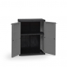 Plastik-Unterschrank mit 2 Türen und verstellbarem Regal für Haus und Garten H85cm Shorty Angebot