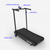 Magnetisch klappbares gebogenes Laufband Platzsparendes Heim-Fitnessstudio Essential