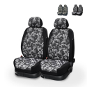 Paar universelle Vordersitzbezüge Camouflage für Autos mit Kopfstütze Panzer Sales