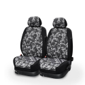 Paar universelle Vordersitzbezüge Camouflage für Autos mit Kopfstütze Panzer Katalog