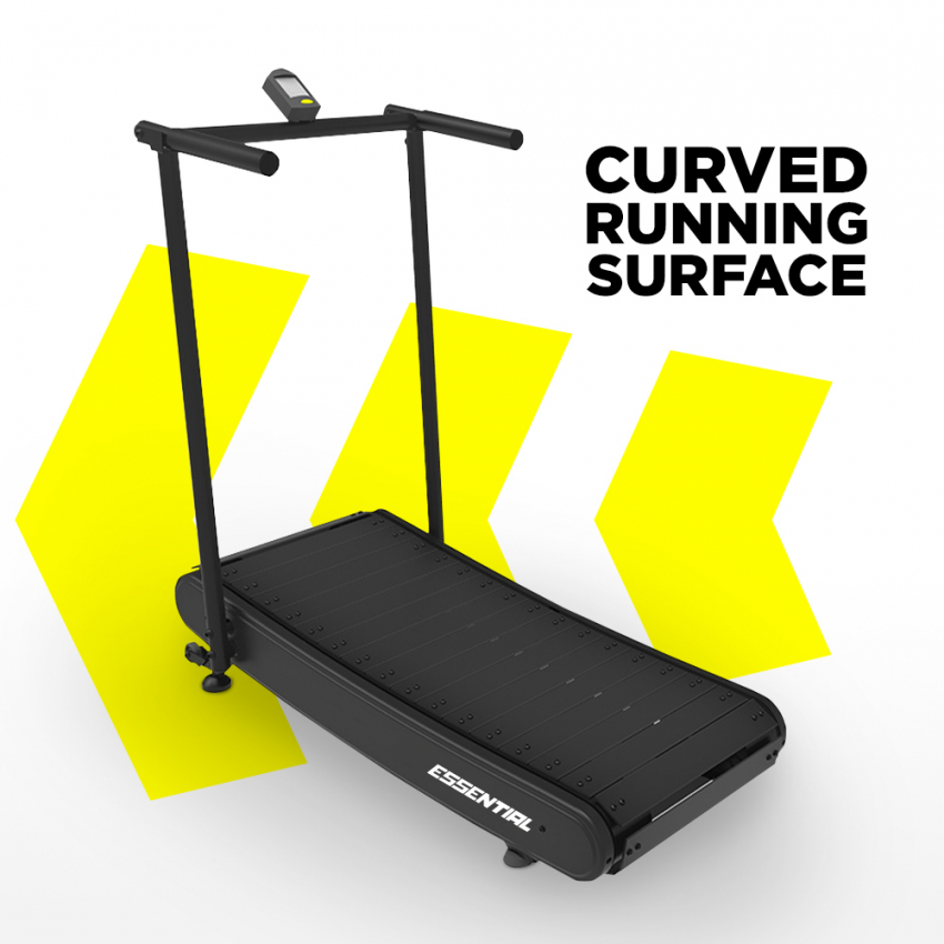 Tapis Roulant Magnetisch gebogen Klappbar Platzsparend Zuhause Fitnessstudio Essential
