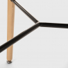 Hoher Tisch für Hocker Skandinavisches Holzdesign 60x60 rund aus Holz Shrub
