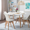 Runder Holztisch Design Holz 100cm Küchenbar Restaurant Moss Verkauf