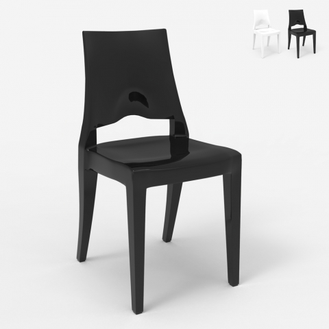 Stapelbare Stühle mit modernem Design Restaurant Küche Bar Scab Glenda Aktion