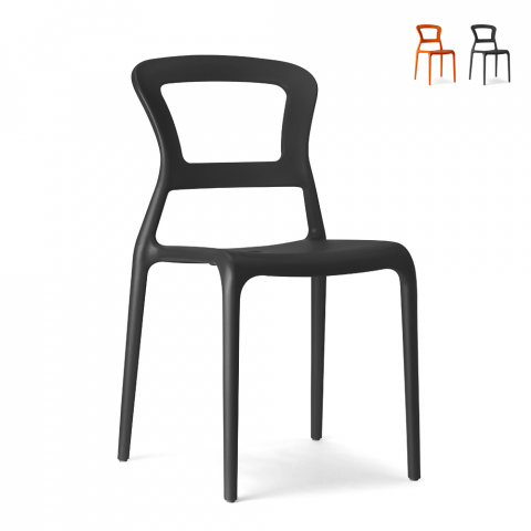 Stapelbare Stühle mit modernem Design Restaurant Küch Bar Scab Pepper