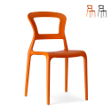 Stapelbare Stühle mit modernem Design Restaurant Küch Bar Scab Pepper Verkauf