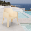 Stapelbarer Stuhl Sessel mit Armlehnen Garten Bar Restaurant Martini Verkauf