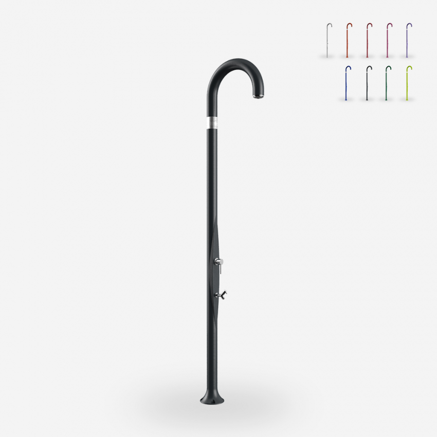 Gartendusche mit Fußwaschanlage Mischer modernes Design Arkema Funny Yin T125 Lagerbestand Gartendusche mit Fußwaschanlage Mischer modernes Design Arkema Funny Yin T125 Lagerbestand