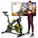 Athletica Professionelles Fit Bike für Indoor Cycling mit 10kg Schwungrad Modell