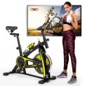 Athletica Professionelles Spin Bike für Indoor Cycling mit 10kg Schwungrad Modell
