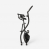 Conseres Platzsparender faltbarer Fahrrad-Heimtrainer 2in1 Fitness Rückenlehne Sensoren  Modell