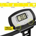 Conseres Platzsparender faltbarer Fahrrad-Heimtrainer 2in1 Fitness Rückenlehne Sensoren  Lagerbestand
