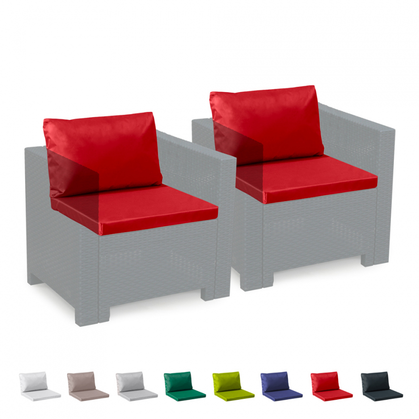 Ersatzkissen Lounge Rattan Wasserdicht Bica Grand Soleil Set 2 Sitzer