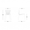 Schieben Sie Moderne Designstühle für Küchenbar Restaurant und Garten Gloria