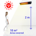 Infrarot-Heizstrahler WiFi für Innen- und Außenbereich Design Karst Katalog