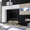 Moderne Wohnwand TV-Schrank Hochglanz Weiß Holz Nice Sales