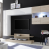 Moderne Wohnwand TV-Schrank Hochglanz Weiß Holz Nice Sales