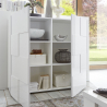 Weiße 2-türige Anrichte Dama Lola Wh für Wohnzimmer und Esszimmer Angebot