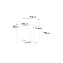 Ausziehbarer Konsolentisch 79x54-252cm platzsparend in hellem Holz Ester Katalog