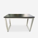 Rechteckiger Schreibtisch Schreibtisch Modernes Design Metall 120x60 Louisville Verkauf