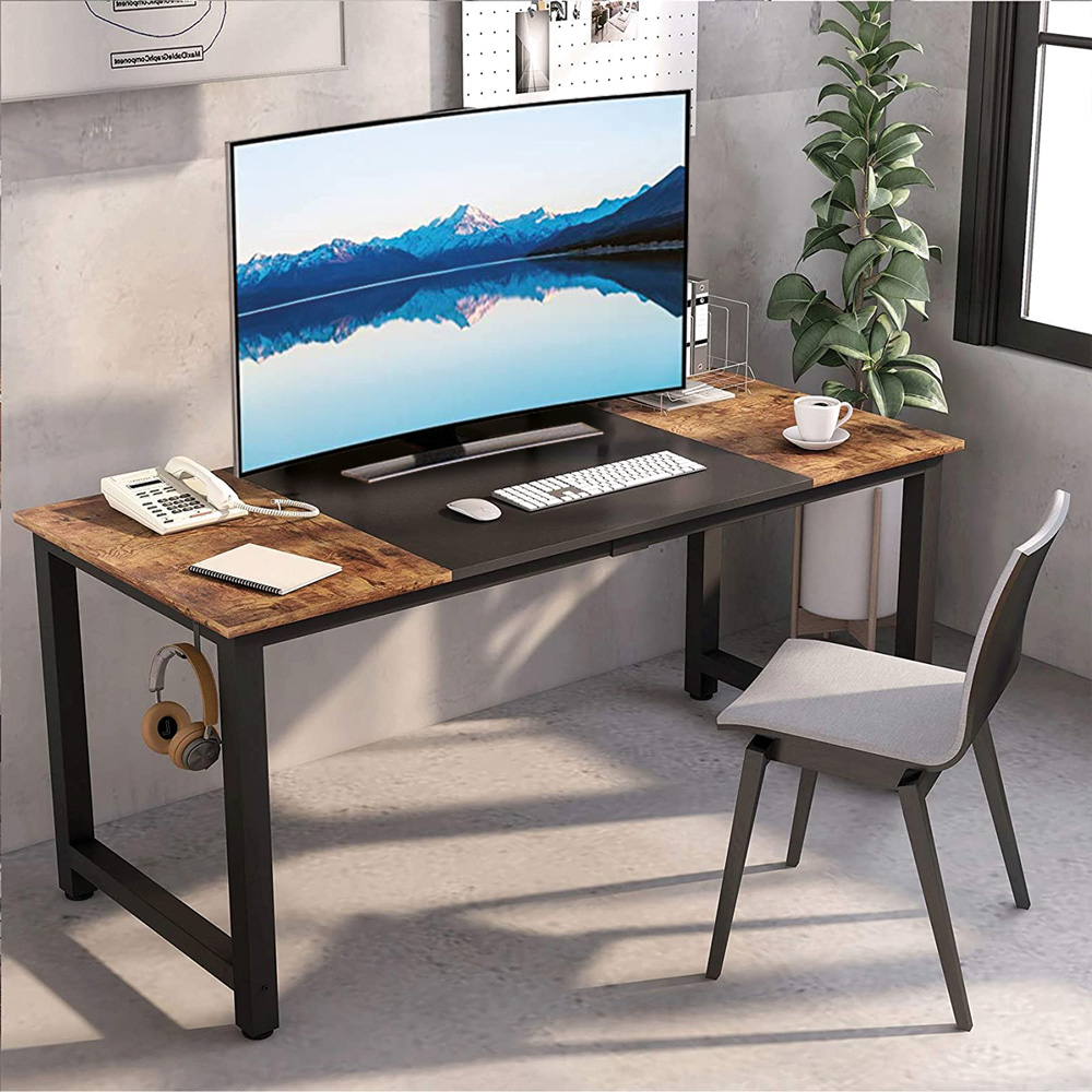 Industriedesign Büro Schreibtisch Metall Kopfhörerhalter 160x60 Stuttgart